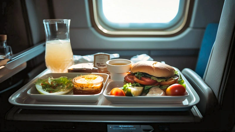 portare cibo in aereo